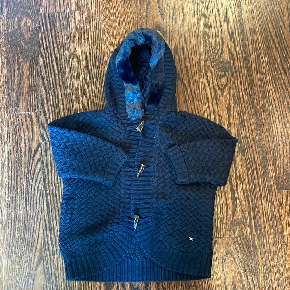 Mayoral Girls Wool Sweater, Navy, Size 2T  (LA)